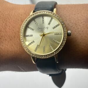 Black & Gold Jessica Carlyle Men's Watch